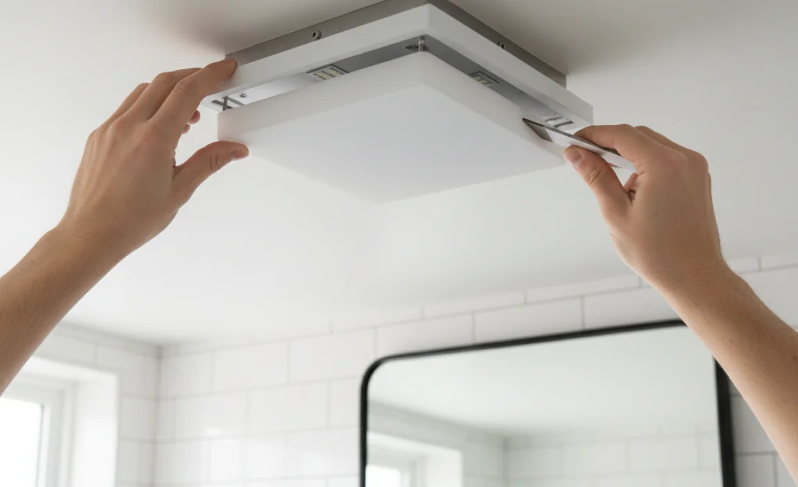 How To Remove Square Light Fixture Cover Easily