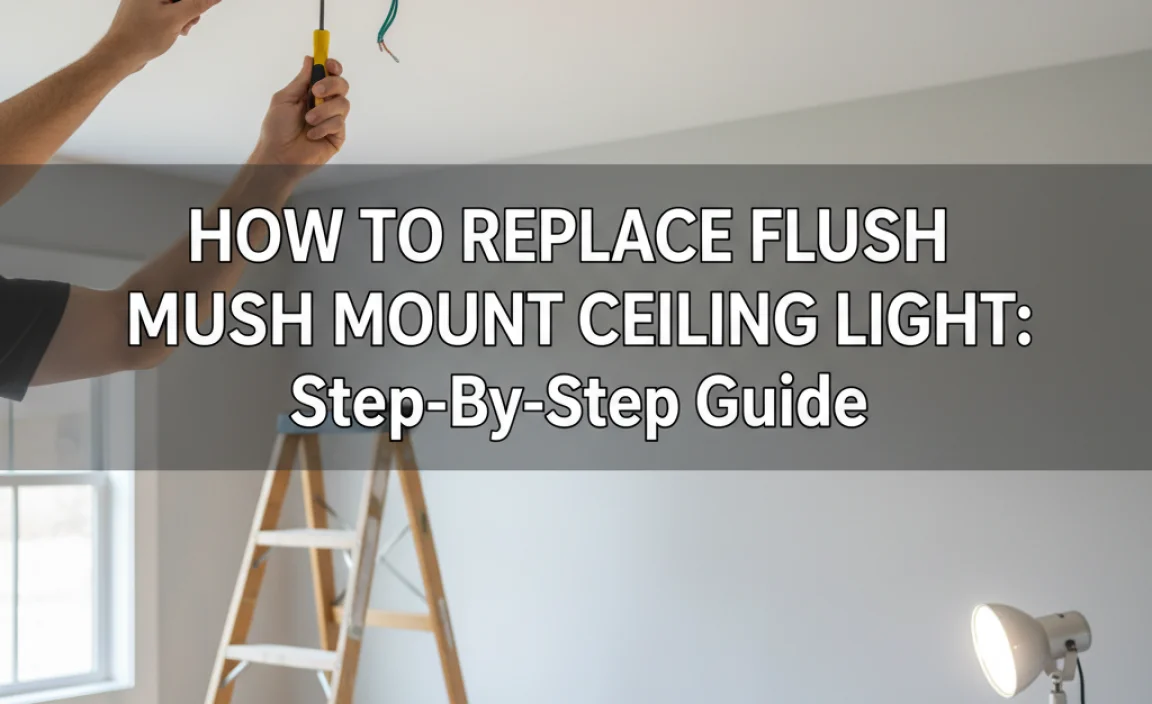 How To Replace Flush Mount Ceiling Light: Step-By-Step Guide