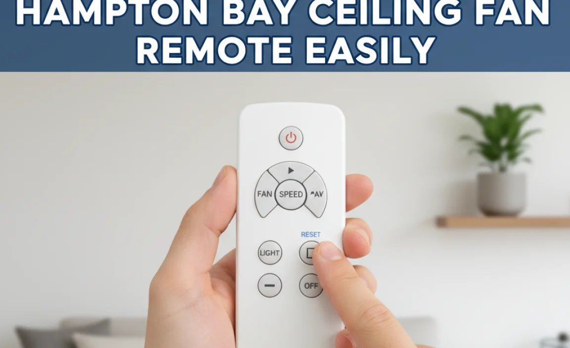 How To Reset A Hampton Bay Ceiling Fan Remote Easily