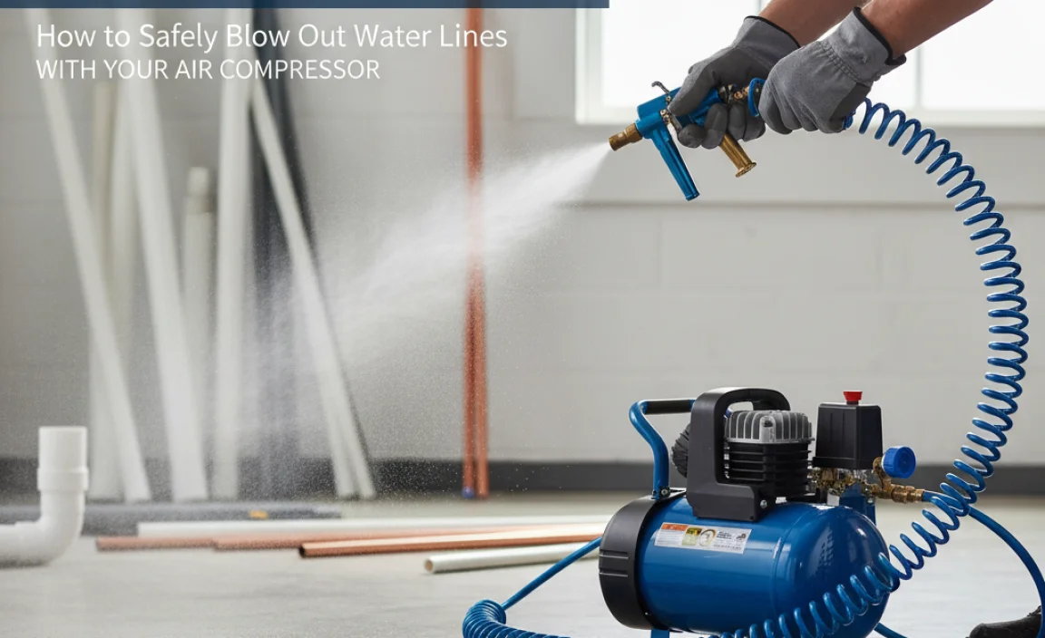 How to Safely Blow Out Water Lines with Your Air Compressor