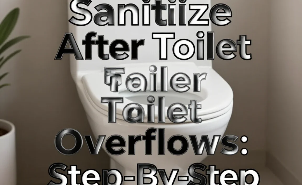 How To Sanitize After Toilet Overflows: Step-By-Step Guide