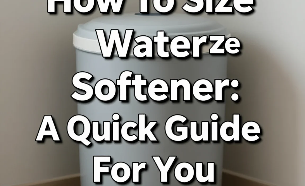 How To Size Water Softener: A Quick Guide For You