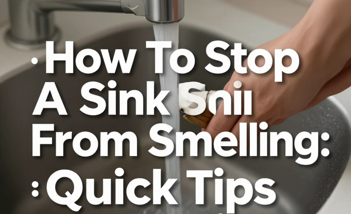 How To Stop A Sink From Smelling: Quick Tips & Tricks
