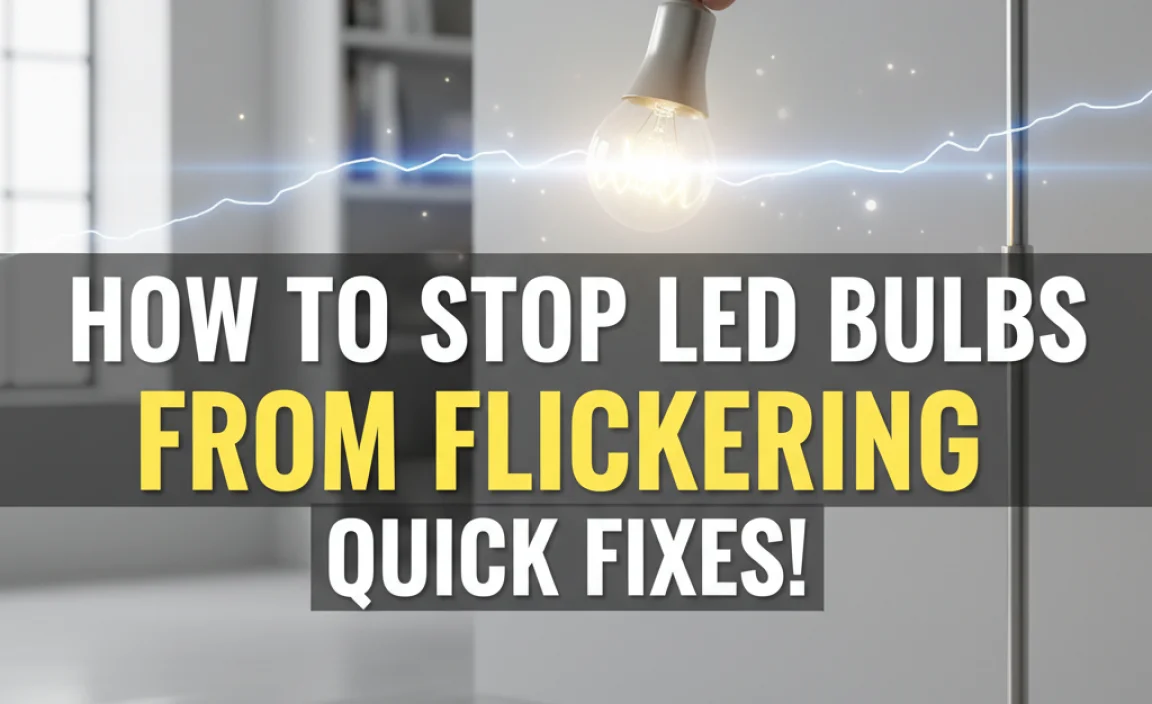 How To Stop Led Bulbs From Flickering: Quick Fixes!
