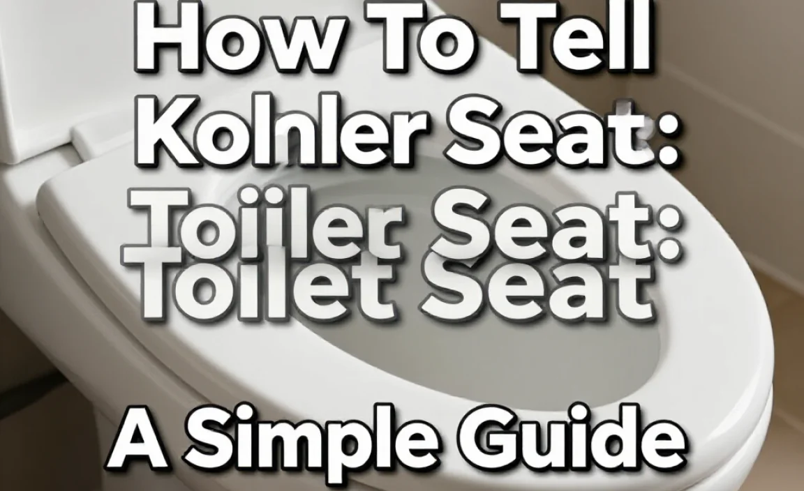 How To Tell Kohler Toilet Seat: A Simple Guide