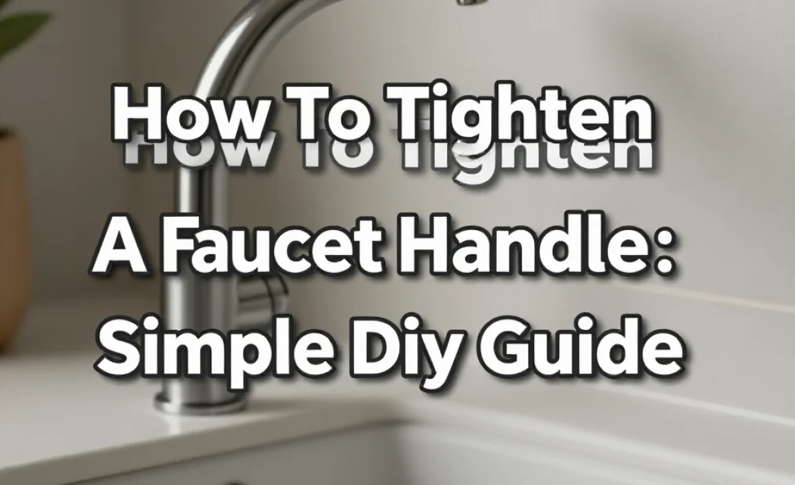 How To Tighten A Faucet Handle: Simple Diy Guide