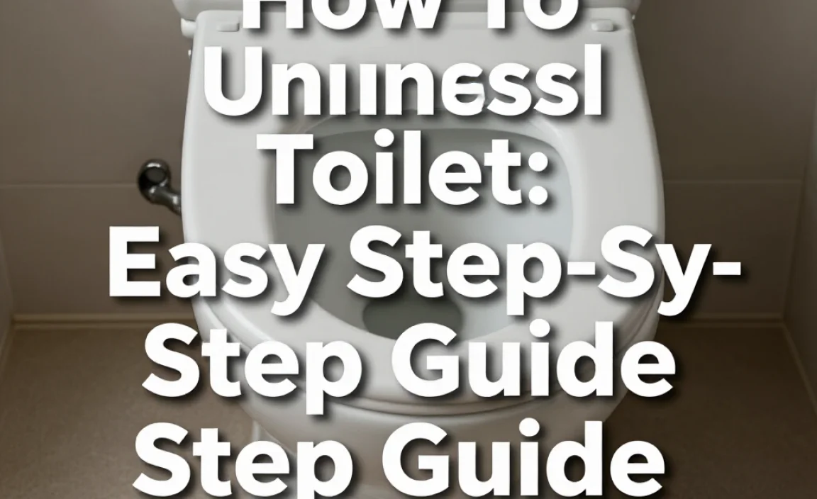 How To Uninstall Toilet: Easy Step-By-Step Guide