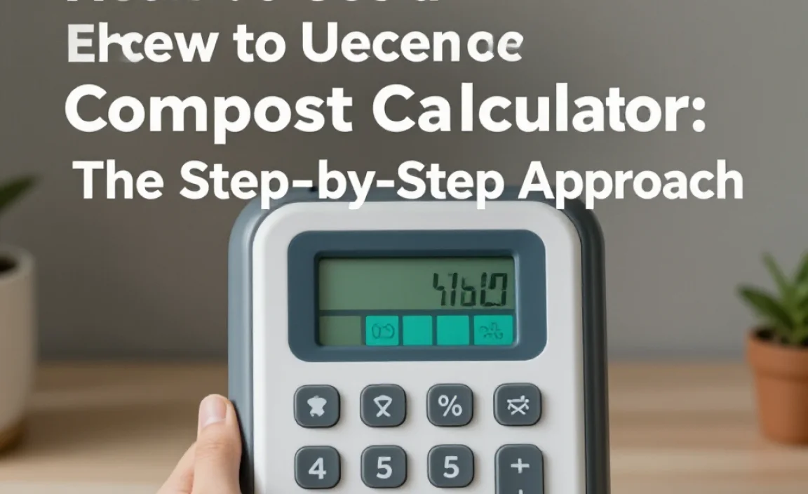 How to Use a Compost Calculator: The Step-by-Step Approach