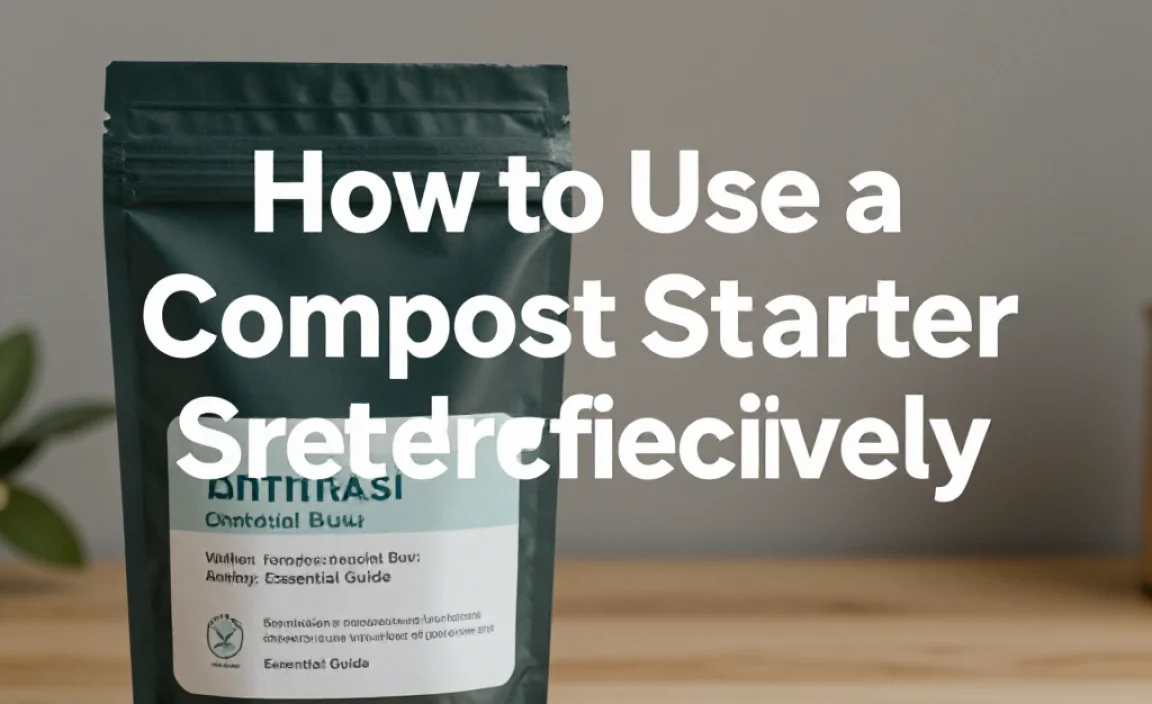 How to Use a Compost Starter Effectively