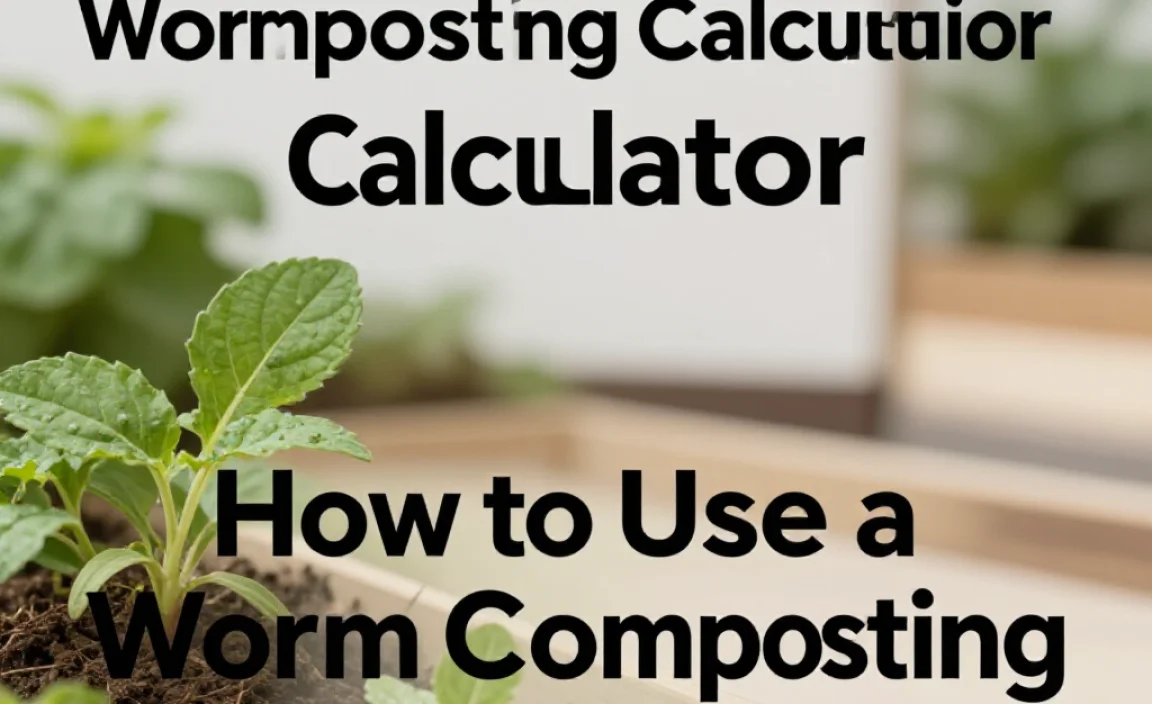 How to Use a Worm Composting Calculator