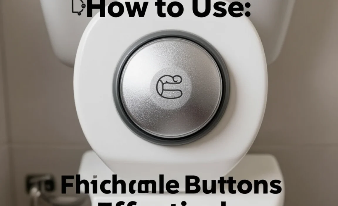 How to Use the Toilet Buttons Effectively