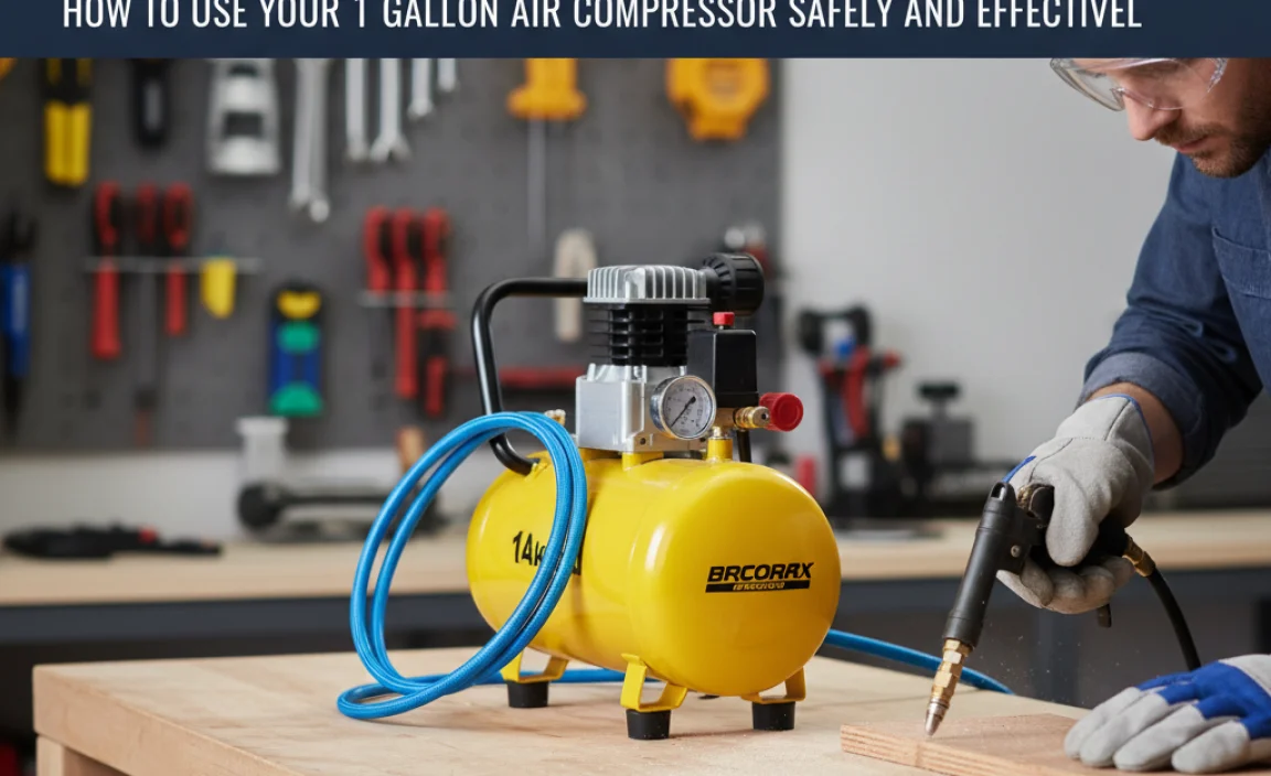 How to Use Your 1 Gallon Air Compressor Safely and Effectively