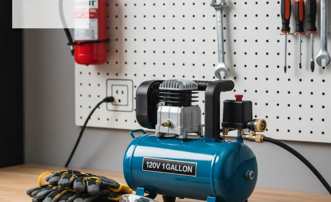 How to Use Your 120V 1 Gallon Air Compressor Safely