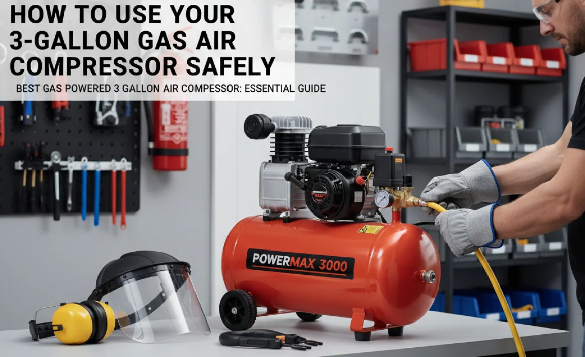 How to Use Your 3-Gallon Gas Air Compressor Safely