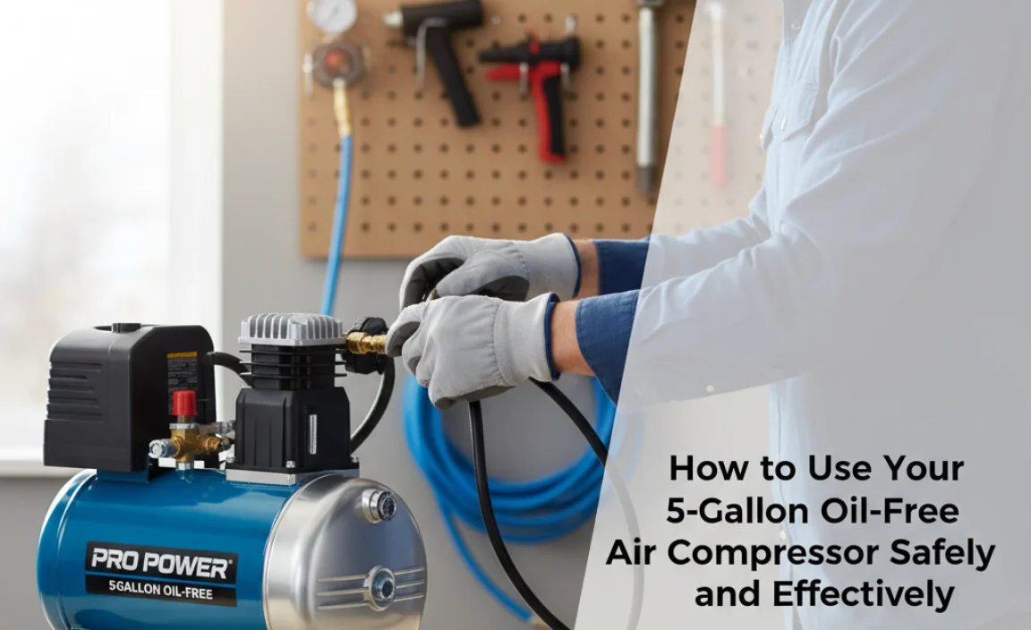 How to Use Your 5 Gallon Oil-Free Air Compressor Safely and Effectively