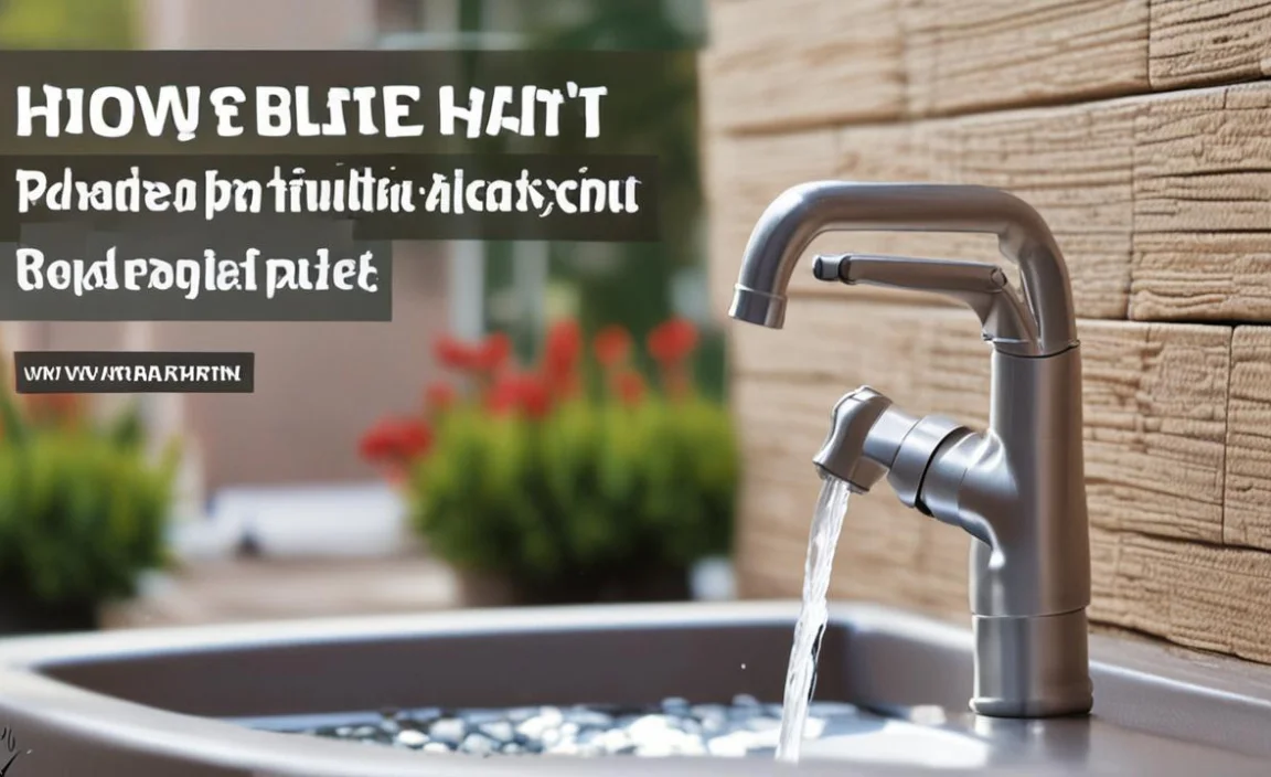 How to Winterize Outdoor Faucet Without Shut Off Valve: Easy!