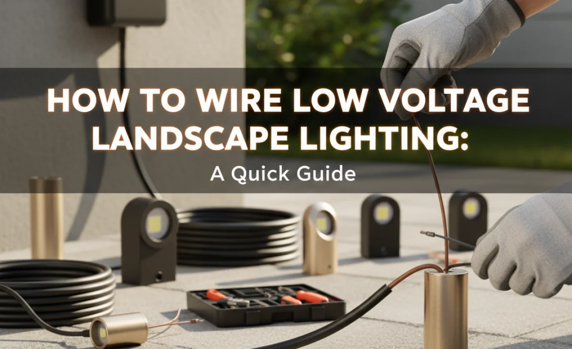 How To Wire Low Voltage Landscape Lighting: A Quick Guide