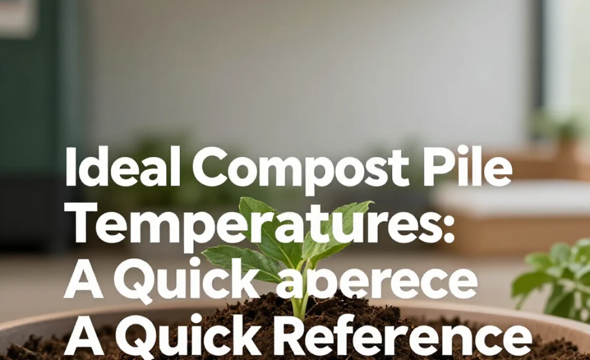 Ideal Compost Pile Temperatures: A Quick Reference