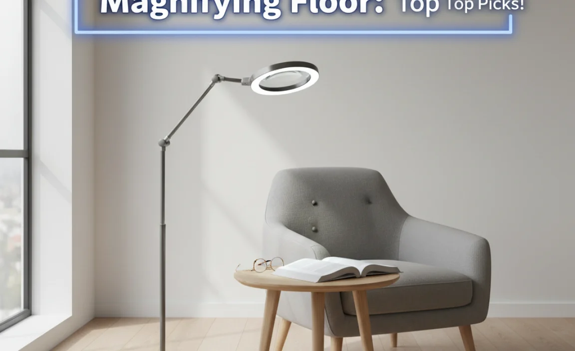 Illuminate With The Best Magnifying Floor Lamp: Top Picks!