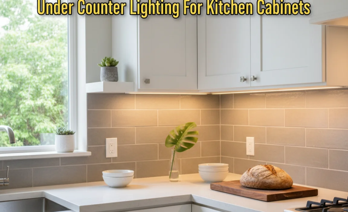 Illuminate Your Space: Under Counter Lighting For Kitchen Cabinets