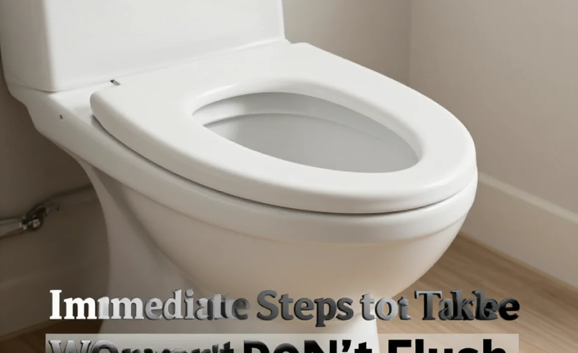 Immediate Steps to Take When Your Toilet Doesn&rsquo;t Flush
