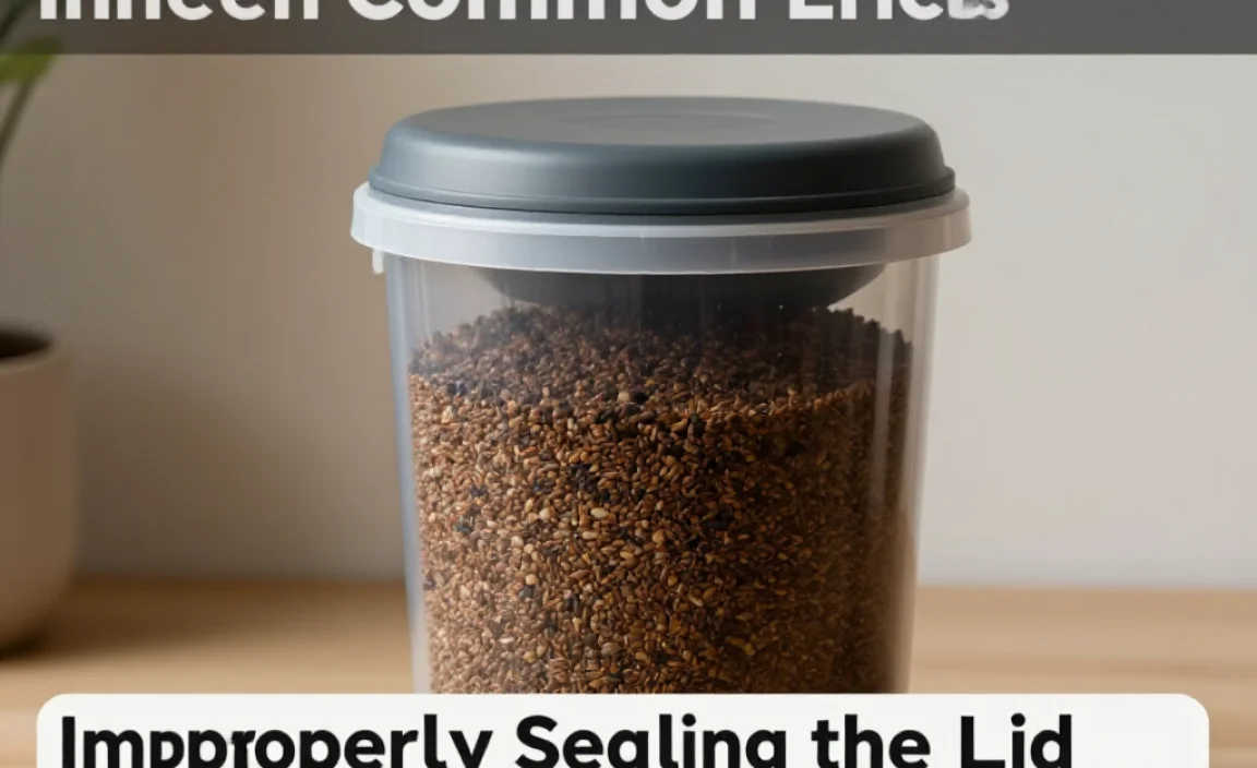 Improperly Sealing the Lid