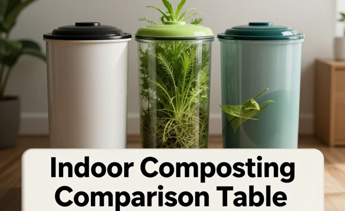 Indoor Composting Comparison Table