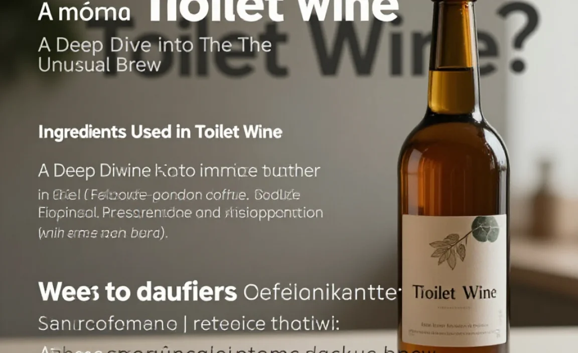 Ingredients Used in Toilet Wine