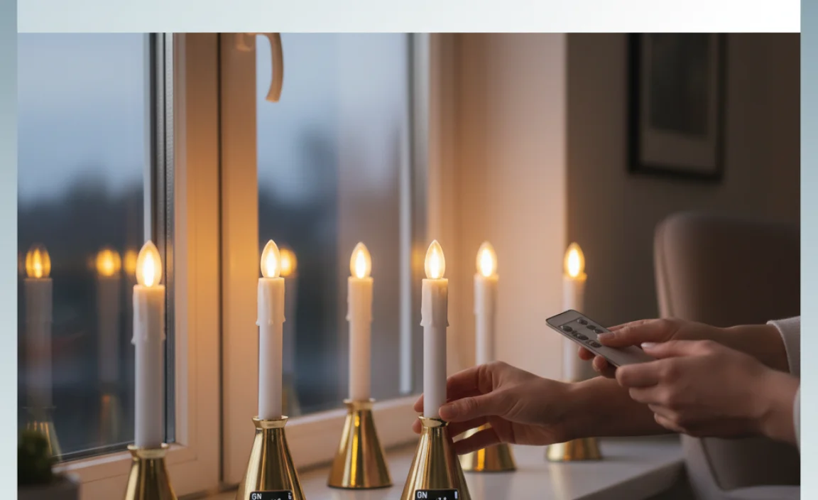 Installation and Setup of Candle Lights with Timers