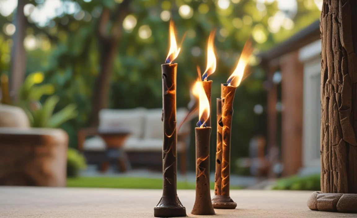 Installation and Setup of Tiki Torch Holders