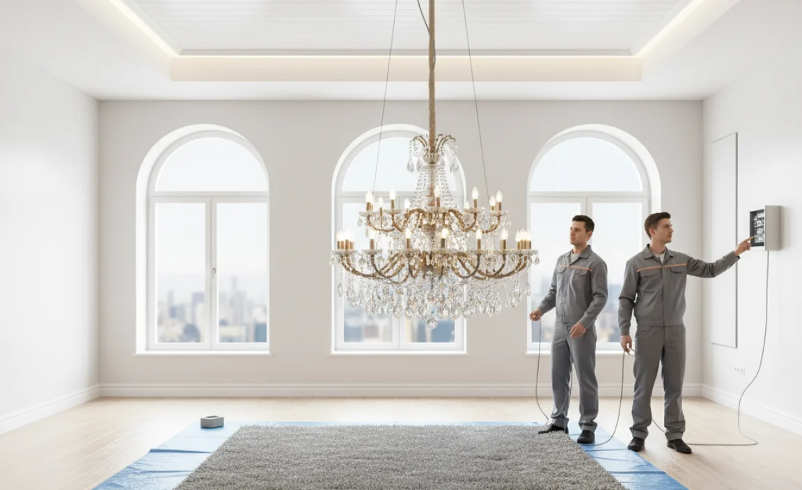 Installation Process of Chandelier Lifts