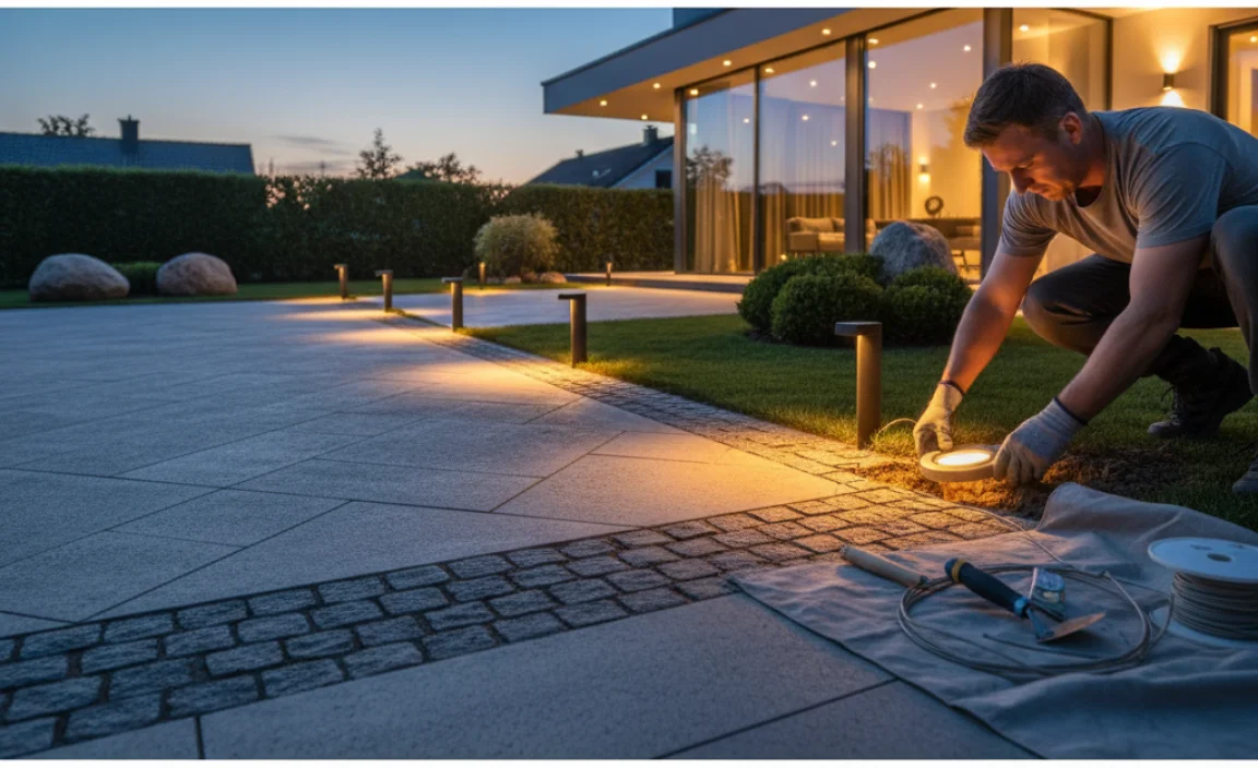 Installation Process of In-Ground Lights