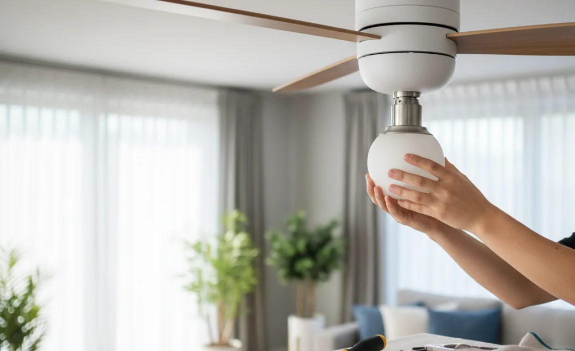 Installation Tips for Ceiling Fan Light Globes