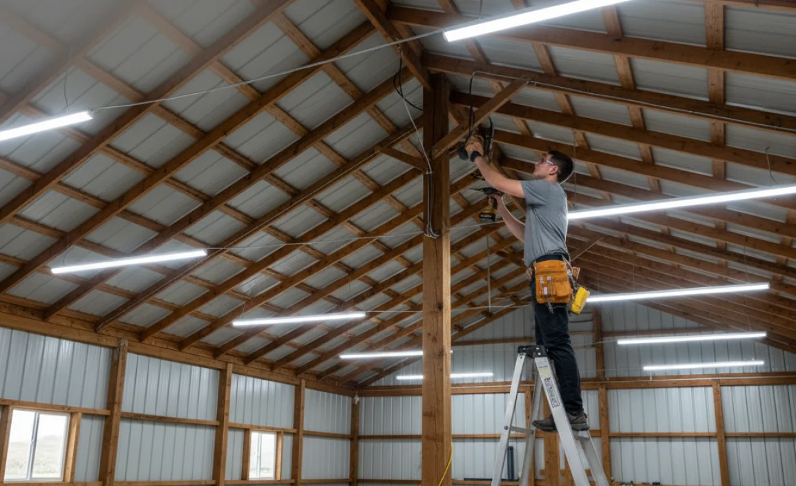 Installation Tips for LED Lights in Pole Barns