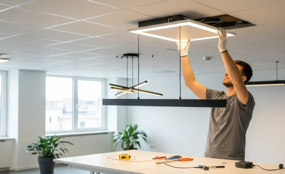 Installation Tips for Light Fixtures in Drop Ceilings