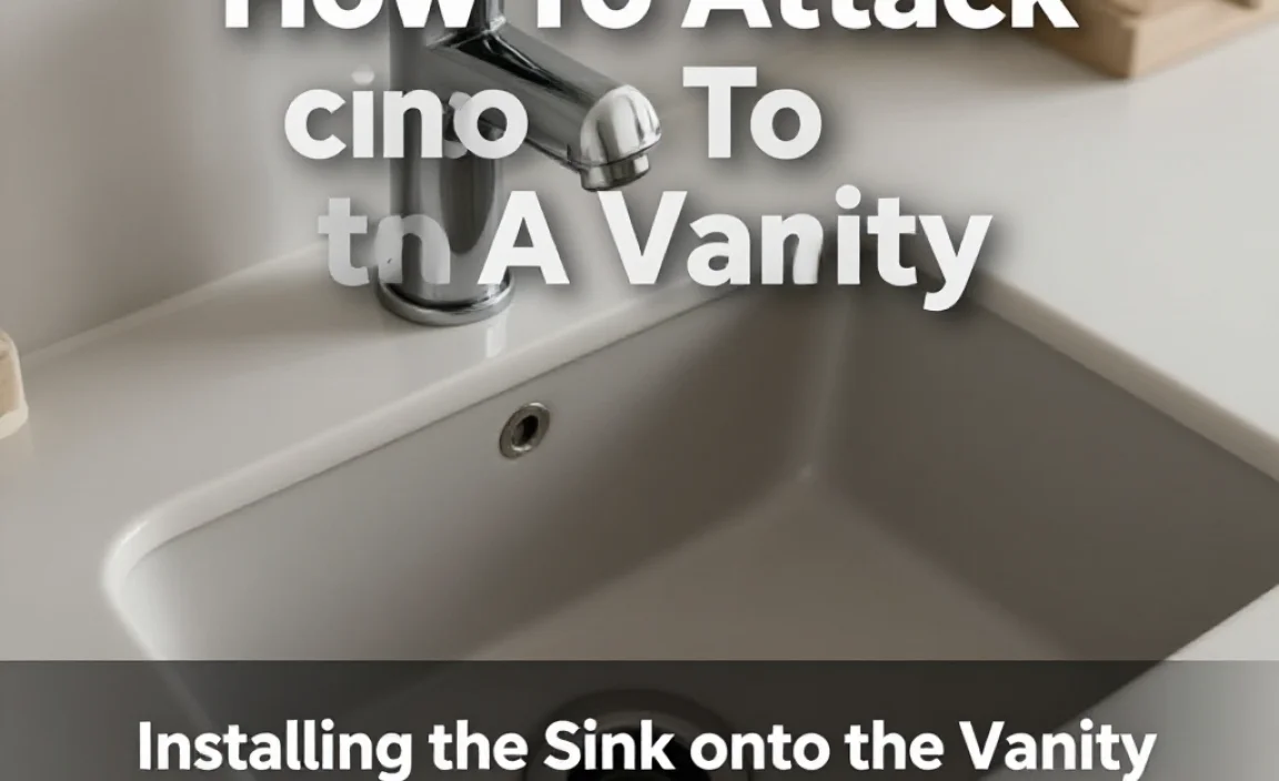 Installing the Sink onto the Vanity