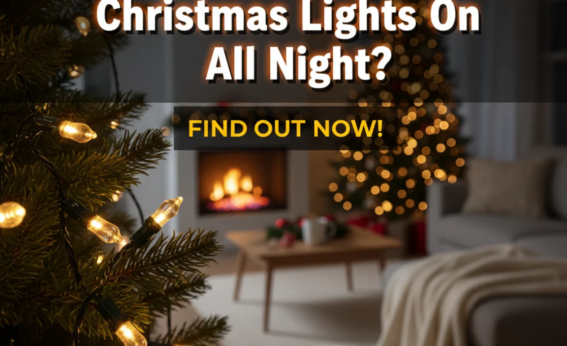 Is It Safe To Leave Christmas Lights On All Night?