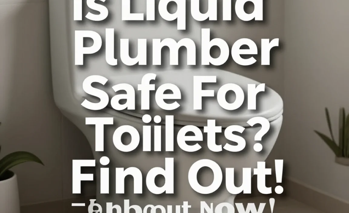 Is Liquid Plumber Safe For Toilets? Find Out Now!