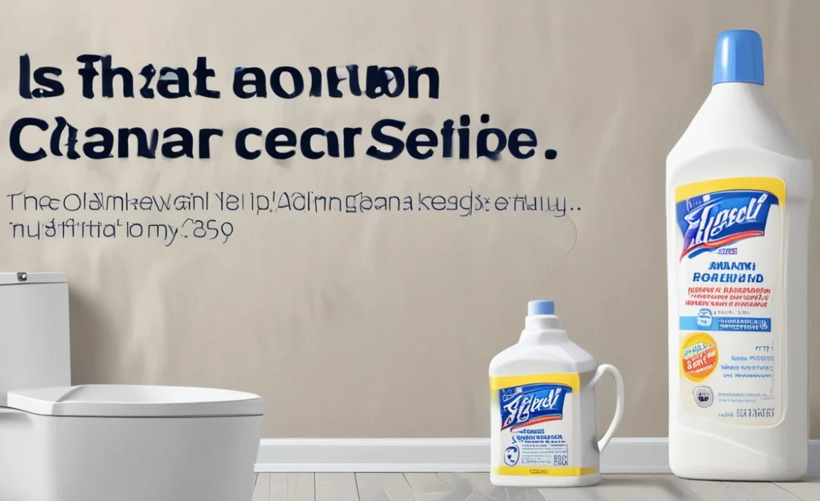 Is Lysol Toilet Bowl Cleaner Septic Safe? Get the Facts!