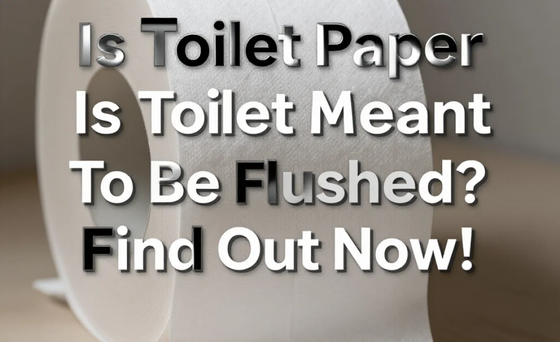 Is Toilet Paper Meant To Be Flushed? Find Out Now!