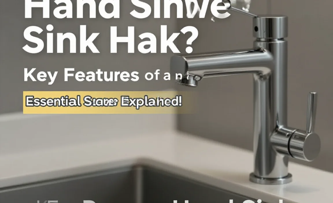 Key Features of a Proper Hand Sink