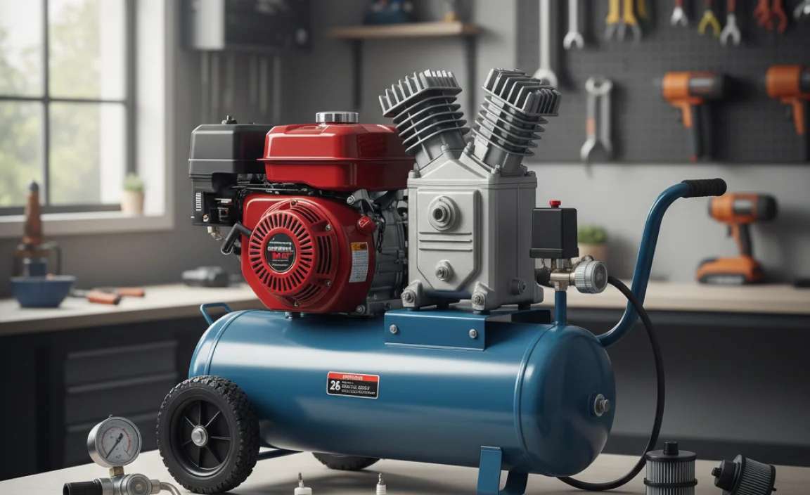 Key Features to Look for in a Gas-Powered 26-Gallon Air Compressor