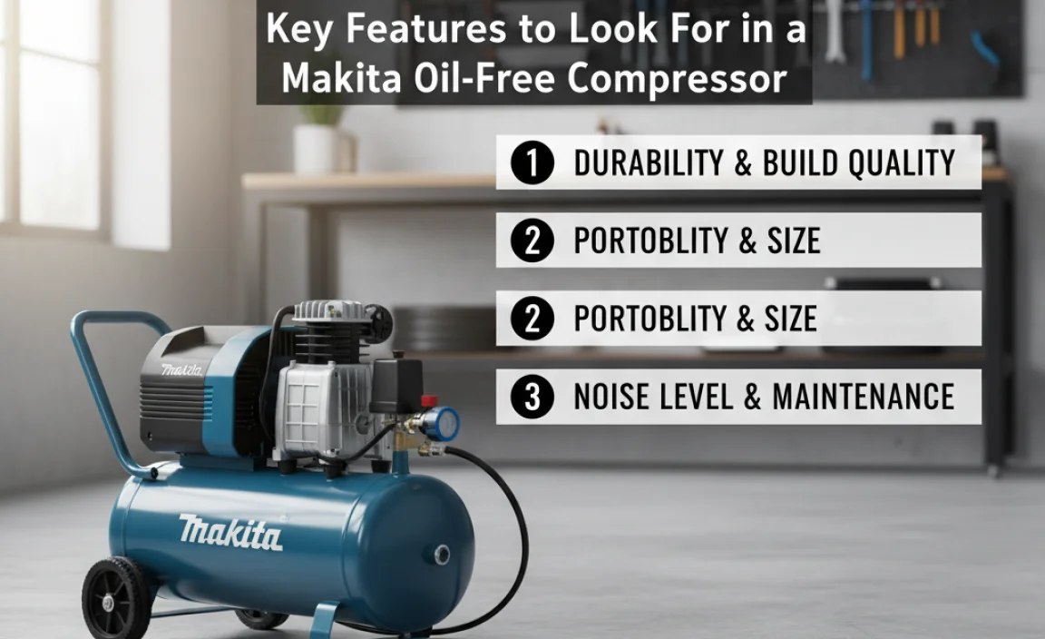 Key Features to Look For in a Makita Oil-Free Compressor