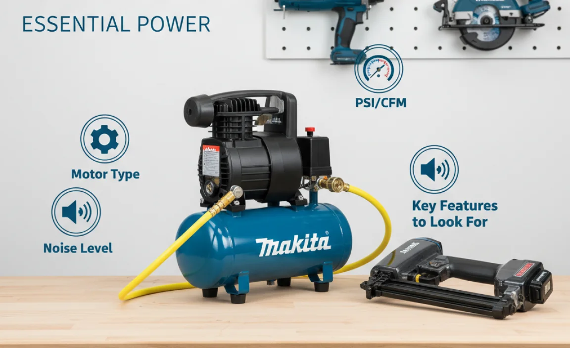 Key Features to Look For in a Makita Pancake Air Compressor