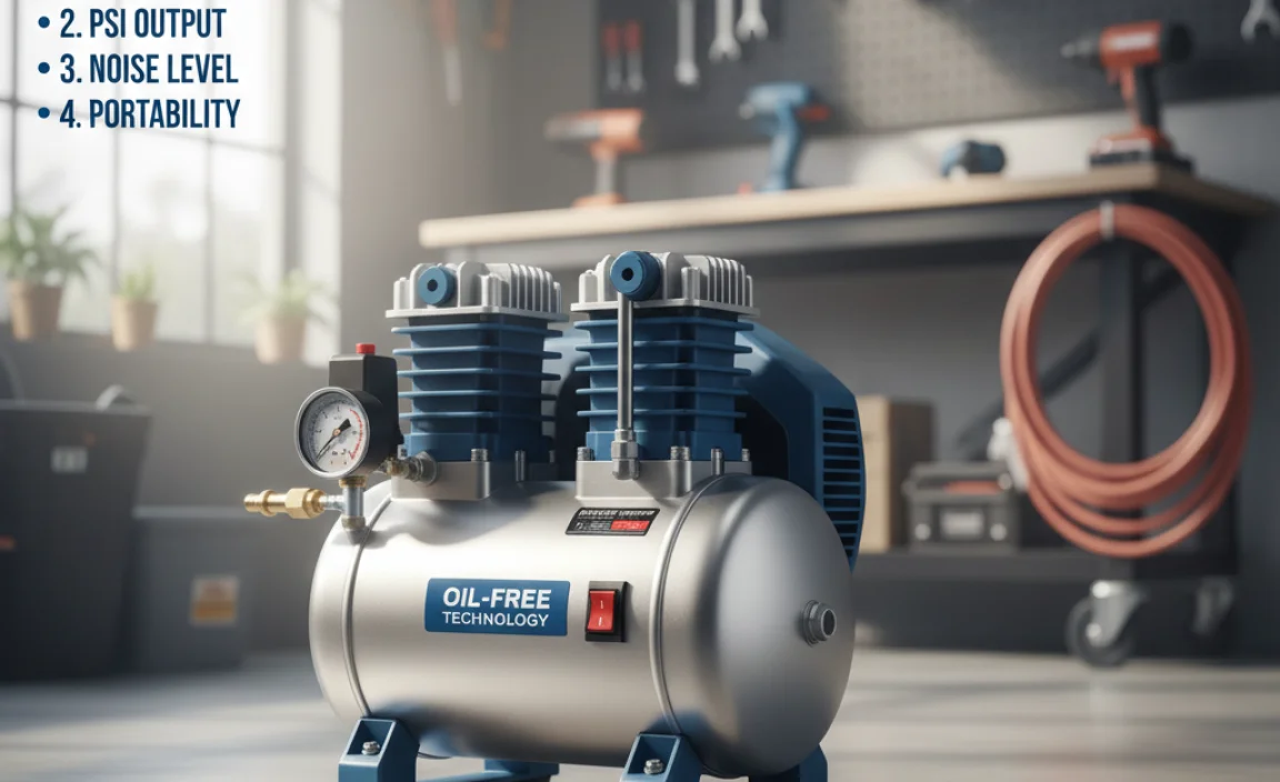Key Features to Look for in an Oil-Free 4.5 Gallon Air Compressor