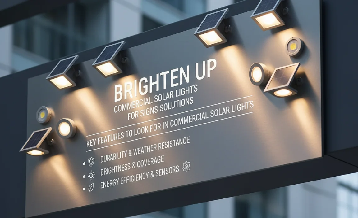 Key Features to Look for in Commercial Solar Lights
