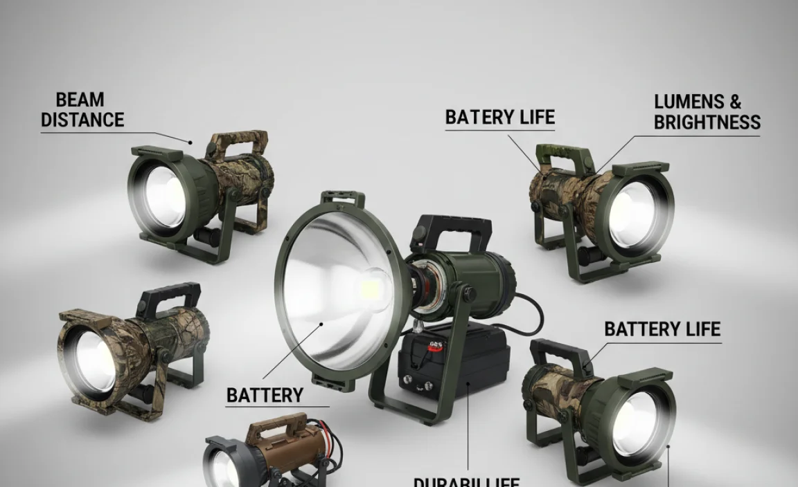 Key Features to Look for in Hunting Spotlights