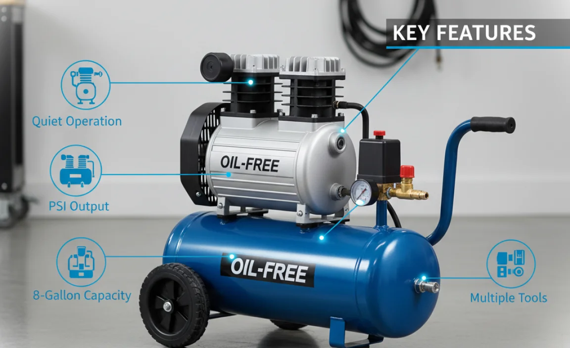 Key Features to Look For in the Best Oil-Free 8 Gallon Air Compressor
