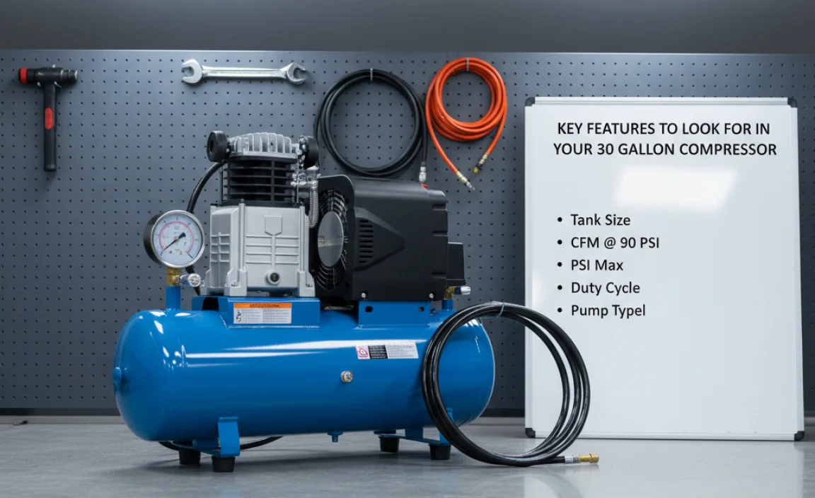 Key Features to Look For in Your 30 Gallon Compressor