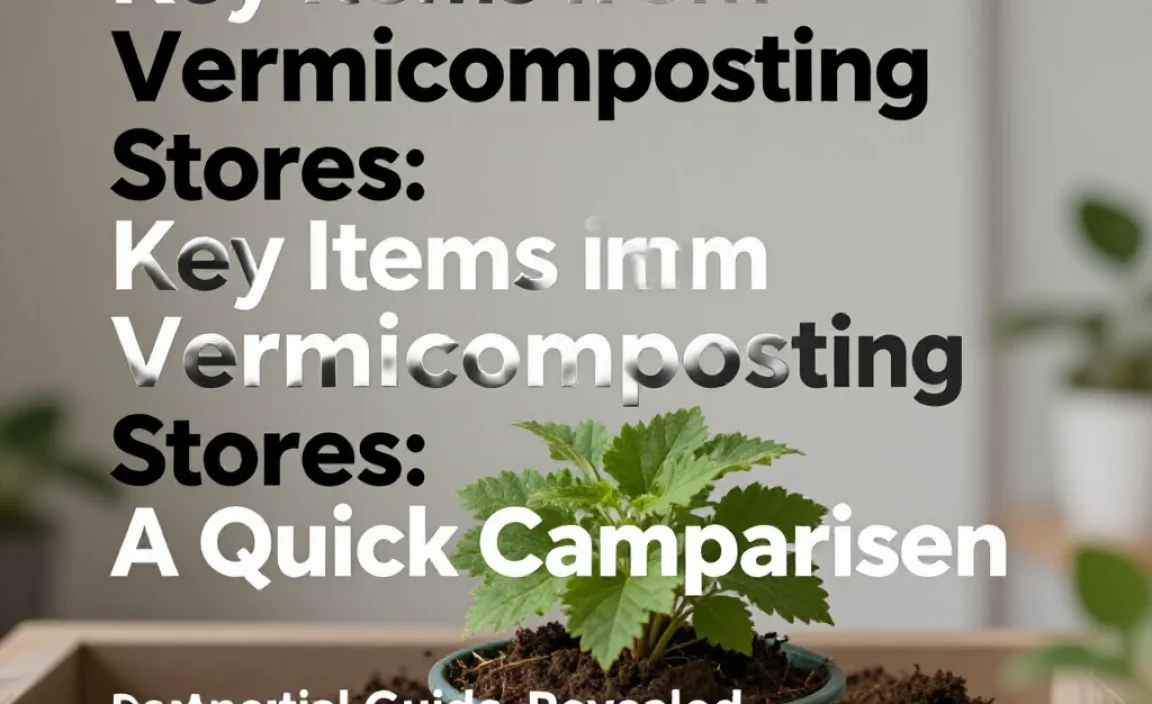 Key Items from Vermicomposting Stores: A Quick Comparison